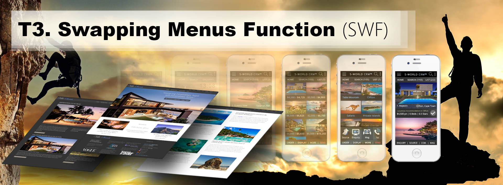 S-Web T3 – Swapping Menus Function (SWF)